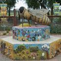 Miss Bee Haven welcomes visitors to the Honey Bee Haven