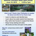 Pollinator week flyer 2015