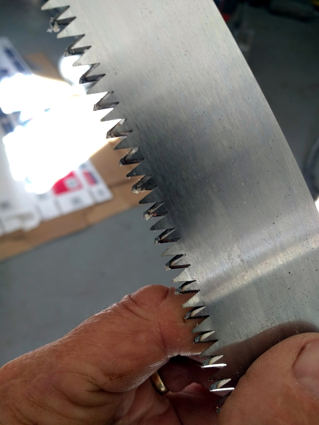 saw blade edge