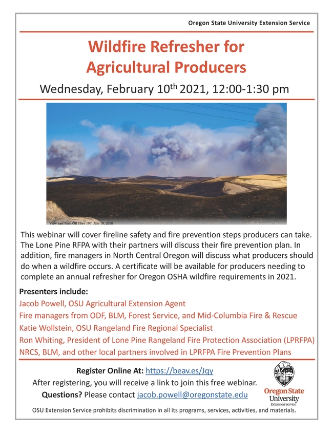 2021 Ag Wildfire Refresher