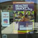 Healthy Snack Day poster at Wells Middle School