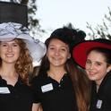 All-Stars modeling Saralee's hats at 4-H Foundation BBQ, August 2015
