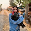 Yaxeli Saiz-Tapia says raising turkeys has raised her appreciation for where her food comes from. Photo by Shauna Aubin.