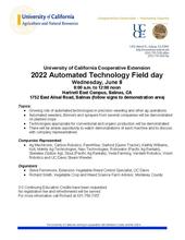 22Automated Weeder Field Day