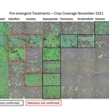 Pollinator habitat coverage in response to herbicide treatments