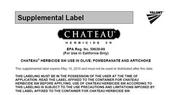 Chateau suppl label screenshot
