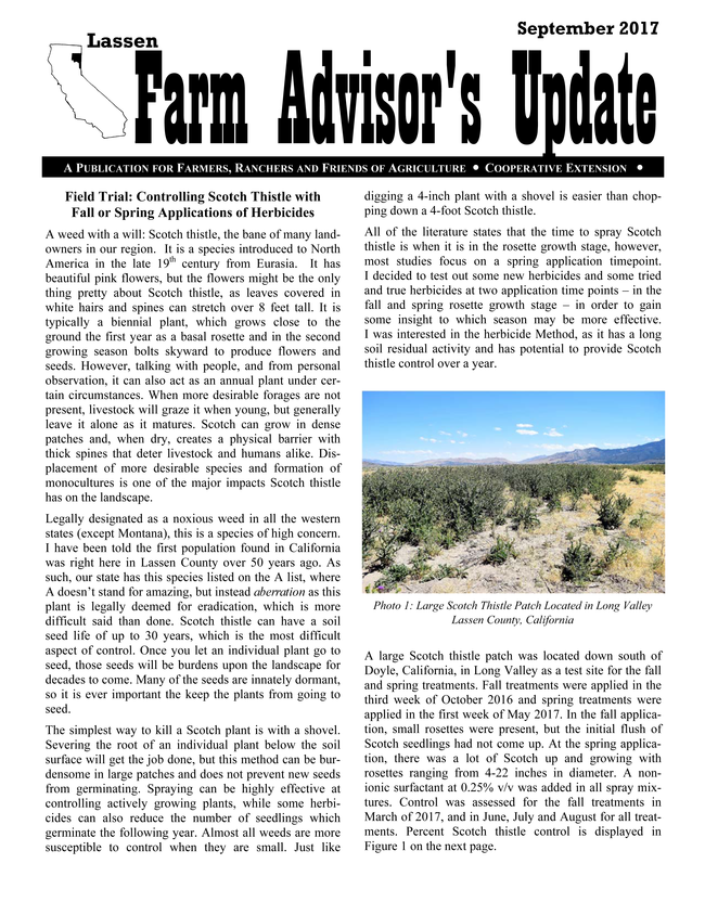 Farm Advisors Update