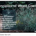 Principles of weed control training videos