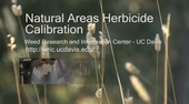 Natural areas herbicide calibration video