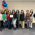 TCOE's Richgrove Child Development Center accepts their LEAP Award, having received special recognition for nutrition, physical activity, and breastfeeding support.