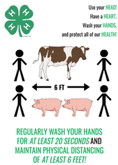 Poster shows 4-H logo and text, 