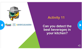 Powerpoint slide of Acitivty 11: Can you detect the best beverages in your kitchen?