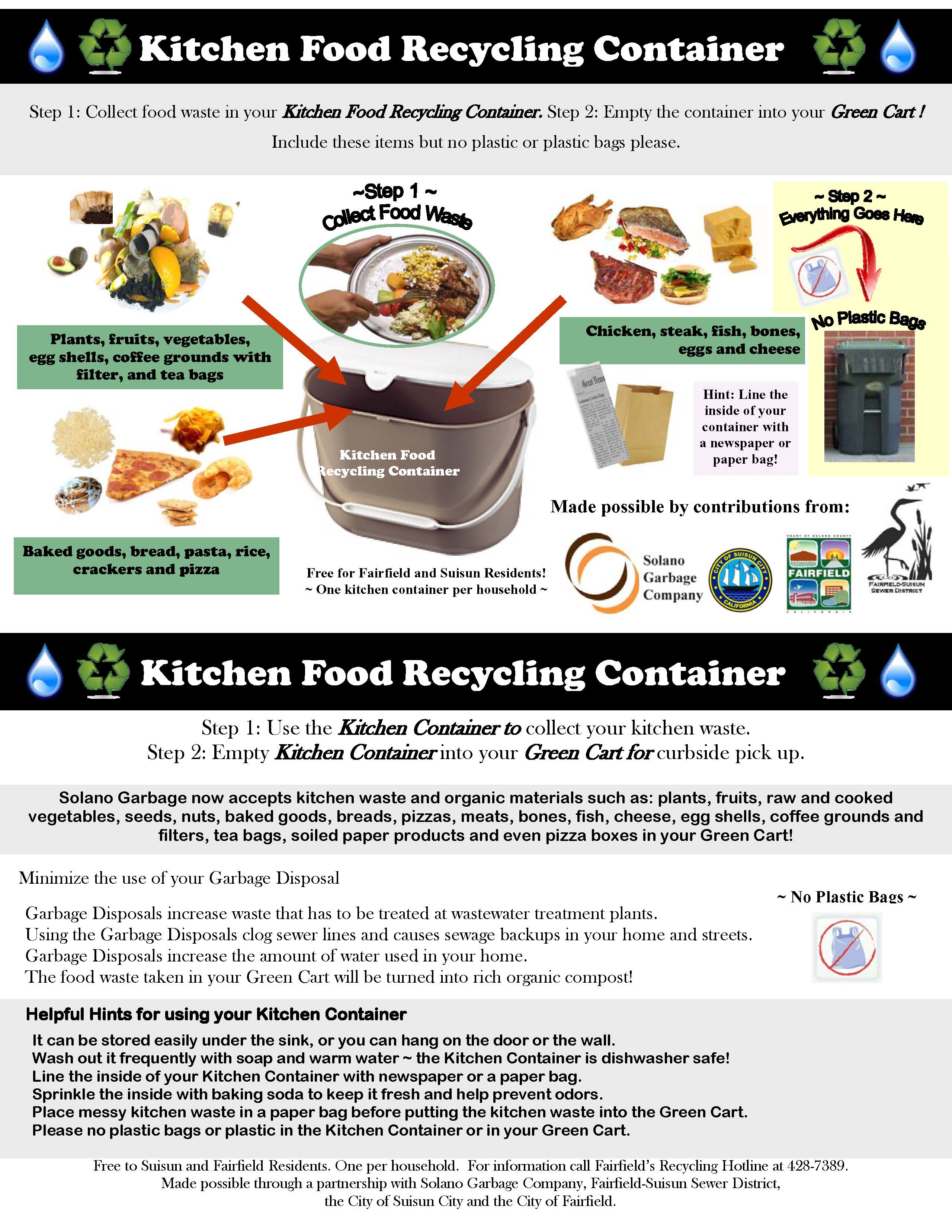 How to dispose of food containers, waste, accessories from summer