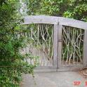 Ornate garden gate. (photos by Sharon Rico)