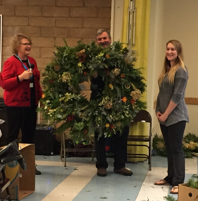 The BIGGEST Wreath by Shannon and Steve.