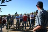 UCCE farm advisor Bill Krueger welcomes growers to a field day at the Nickels Soil Lab in Colusa County.