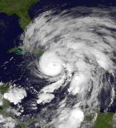 Linking extreme weather, like Superstorm Sanday (above), with climate change is often scientifically suspect. (Photo: Wikimedia Commons)