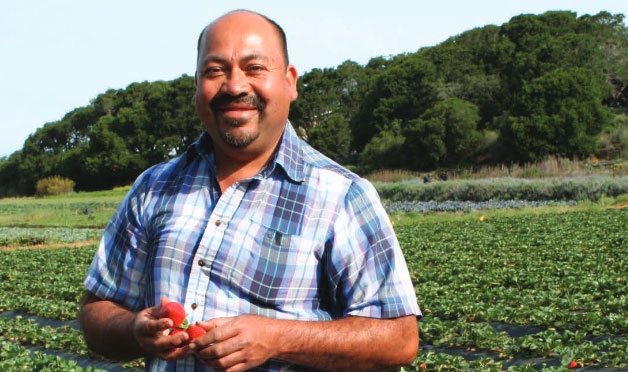 Berry grower Javier Zamora is one of the farmers featured in the new booklet, 'Fresh*Starts*Here'