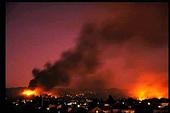 A NASA photo of 1991 Oakland Hills fire.