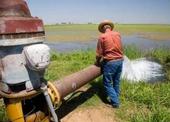 A farmer applies water on his crop. (Photo: California Dept. of Water Resources)