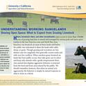 A new free UC ANR publication helps hikers, bikers and runners peacefully co-exist with grazing animals.