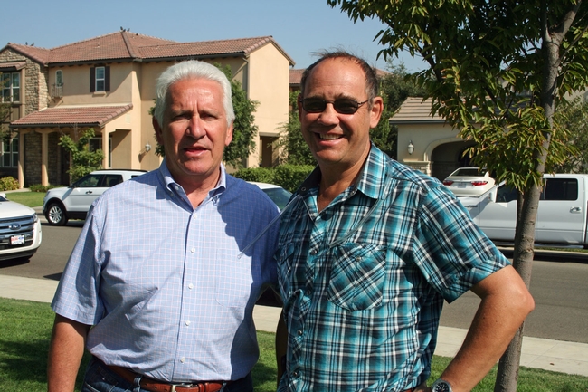 Rep. Jim Costa, right, and Dr. Anthony Cornel.