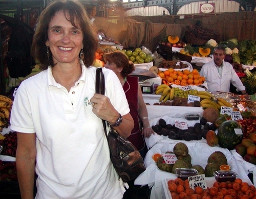 Beth Mitcham at a farmers market.