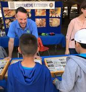 UCCE advisor David Haviland teaches children to respect insect life.