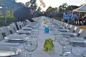 Chefs from area restaurants prepared a six-course dinner with ingredients grown in the Carmelitos garden for an October fundraiser.