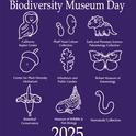 The UC Davis Biodiversity Museum Day scientists and volunteers will be wearing purple T-shirts that feature the nine museums or collections.