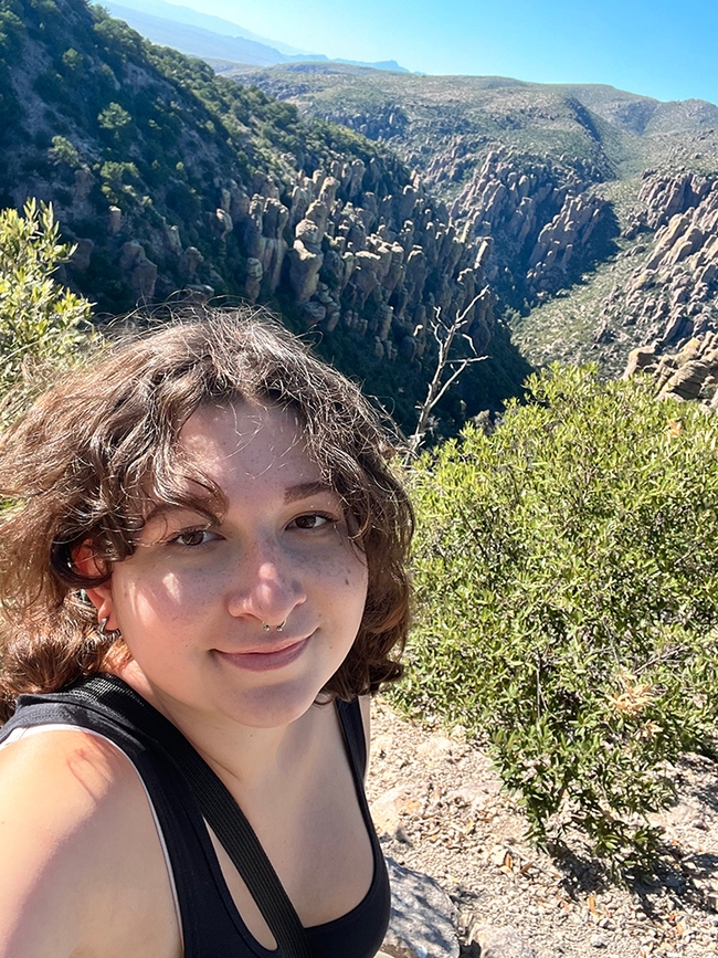 Sol Wantz, who grew up in the Bay Area, serves as president of the UC Davis Entomology Club. This image was taken at Chiricahua National Monument in Arizona over the summer of 2023.