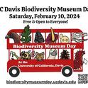 Passengers on a double-decker bus represent the museums and collections on a double-decker bus. The original art is by Ivana Li, with UC Davis student  Caitlen Comendant colorizing it and updating it.