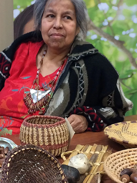 Diana Almendariz, a traditional ecological knowledge specialist and a cultural practitioner of Maidu/Wintun,Hupa/Yurok traditions, heritage, and experiences. (Photo by Geoffrey Attardo)