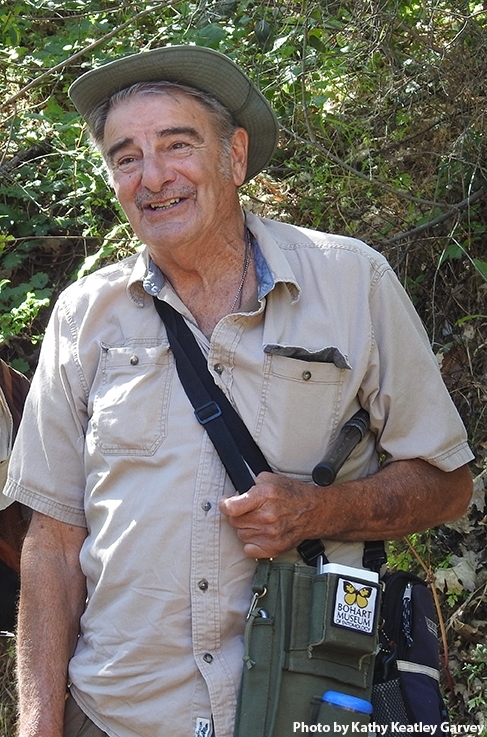 Greg Karofelas, a naturalist and a Bohart Museum of Entomology associate. (Photo by Kathy Keatley Garvey)