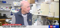 UC Davis distinguished professor Bruce Hammock is interviewed by Juliette Smith of Fox40 News. (Screen shot of Hammock in his lab, courtesy of Fox40 News) for Bug Squad Blog