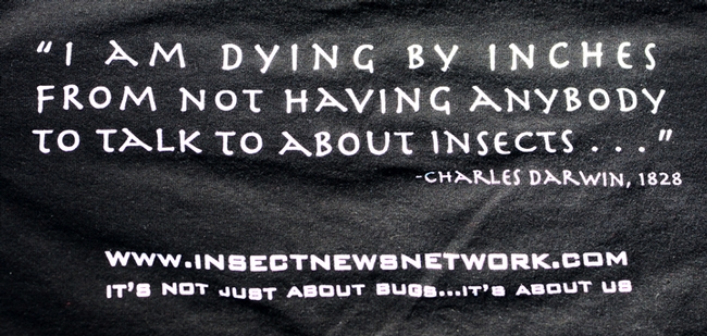 Quote from Charles Darwin. (Photo by Kathy Keatley Garvey)