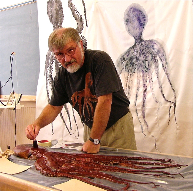 Retired marine fisheries specialist Chris DeWees fuses art with science.