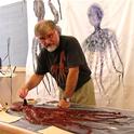 Retired marine fisheries specialist Chris DeWees fuses art with science.