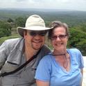 Entomologists David Wyatt and Fran Keller pose for a photo in Belize.