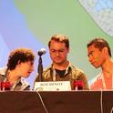 UC Davis Linnaean Games Team in action (from left) Emily Bick, Brendon Boudinot and captain Ralph Washington Jr. (Photo by Chuck Fazio)