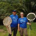 Professors Dave Wyatt and Fran Keller in Belize on their collection trip. They will be showing some of their insect specimens Saturday, Feb. 17 at the Bohart Museum of Entomology during the campuswide Biodiversity Museum Day. (Photo courtesy of Fran Keller)