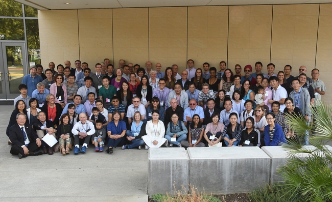 Some 100 scientists (and their families) from 10 different countries converged on the UC Davis campus to honor their mentor, Bruce Hammock. (Photo by Kathy Keatley Garvey)