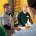 Winemaker Chik Brenneman leads a group at the 2017 UC Davis Honey and Pollination Center's Mead Making Bootcamp. (Honey and Pollination Center Photo)