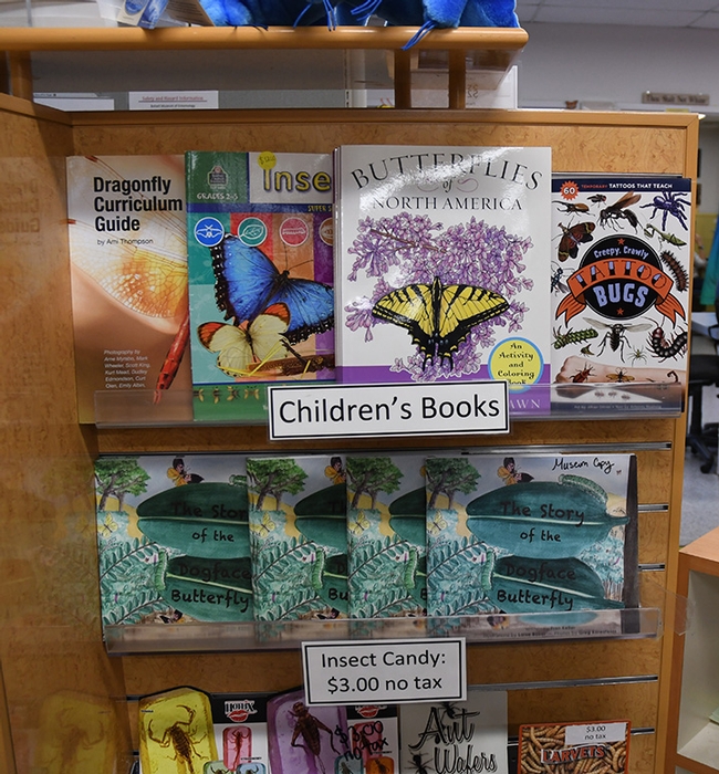 Children's insect-themed books are great gifts for budding entomologists. (Photo by Kathy Keatley Garvey)