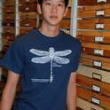 William Yuen wearing dragonfly t-shirt