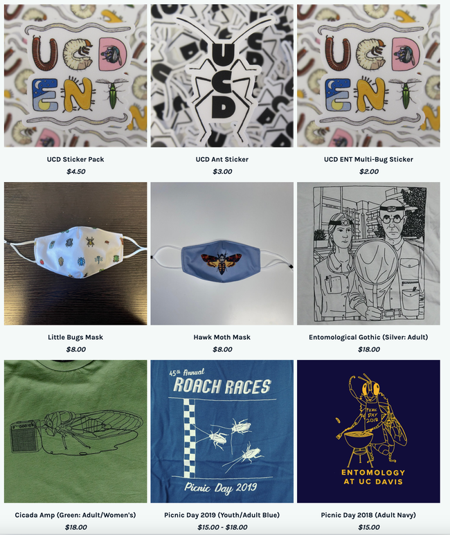 A screen shot of some of the EGSA items available for sale.
