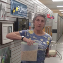 UC Davis professor Lynn Kimsey, director of the Bohart Museum of Entomology, shows how flour and cereal should be stored. (Screen shot from her presentation on YouTube.)