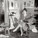 This image shows scientific illustrator Mary Foley Benson at age 21 in 1926 when she was employed by the USDA.