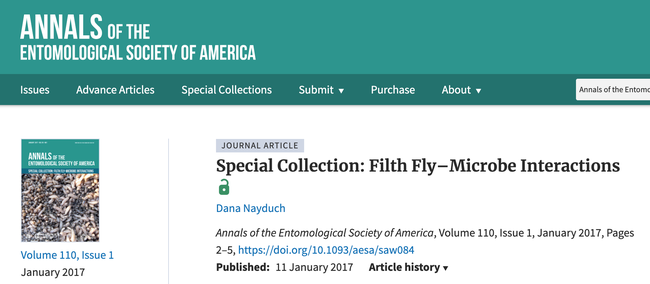 Filth Fly-Microbe Interactions, organized and edited by Dana Nayduch