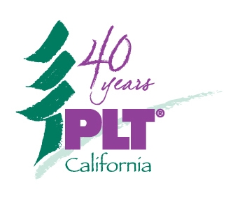 PLT CA 40th logo